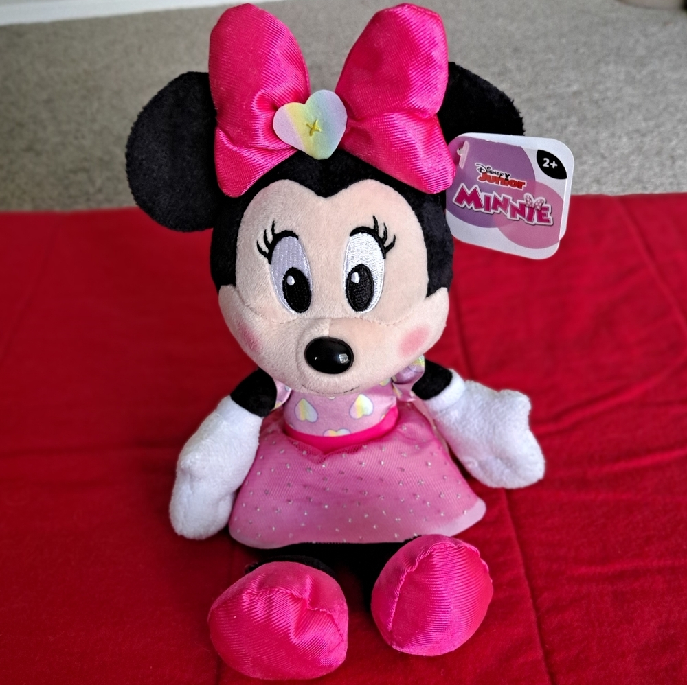 11" Disney Minnie Mouse Plush Toy  Dressed In Pink 🎀 - Picture 2 of 8